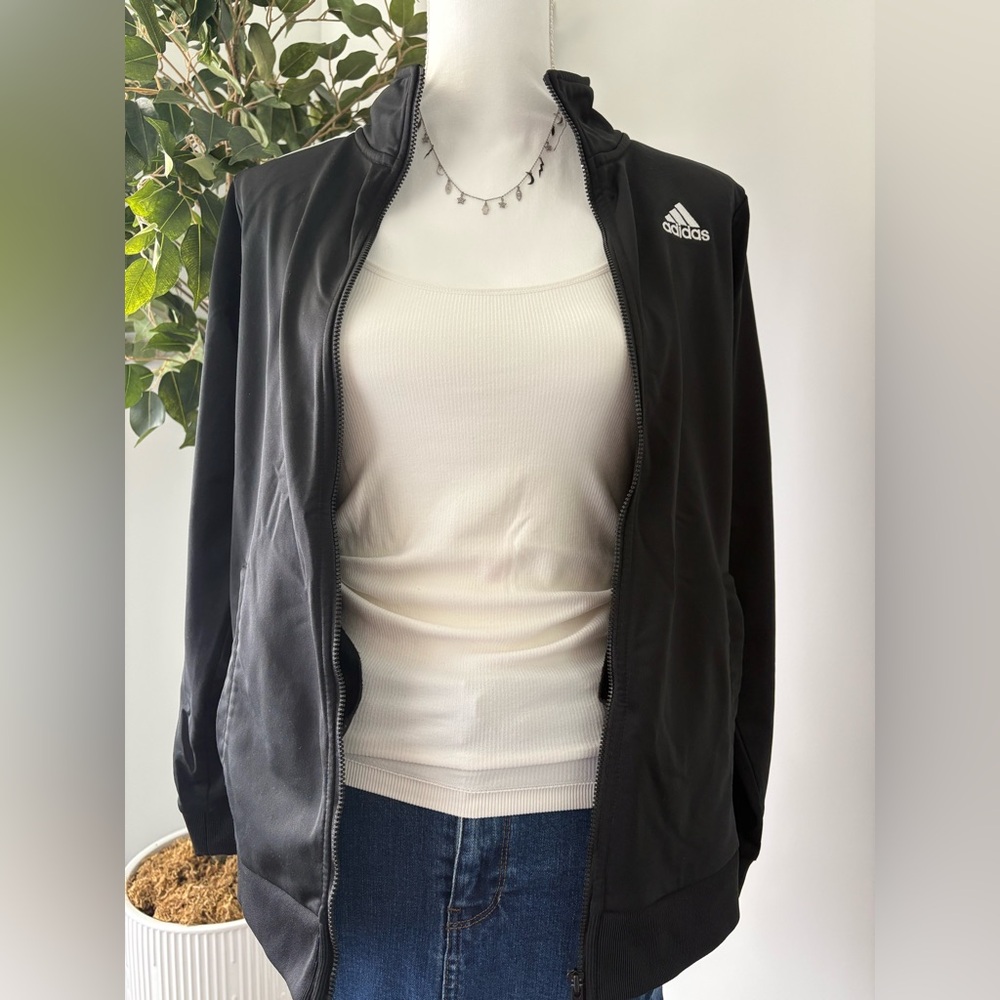 Adidas Boy’s Zip Front Iconic Tricot Jacket